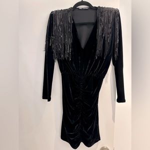 Zara suede mini dress